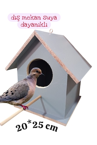 Ahşap Kumru Güvercin Kuş Yuvası Dış Mekan Suya Dayanıklı 20x25 Cm Ahşap Kumru Güvercin Kuş Yuvası Dış Mekan Suya Dayanıklı 20x25 Cm