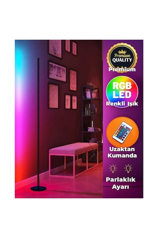 Led Rgb Ayaklı Lambader Kumandalı Lamba 1020