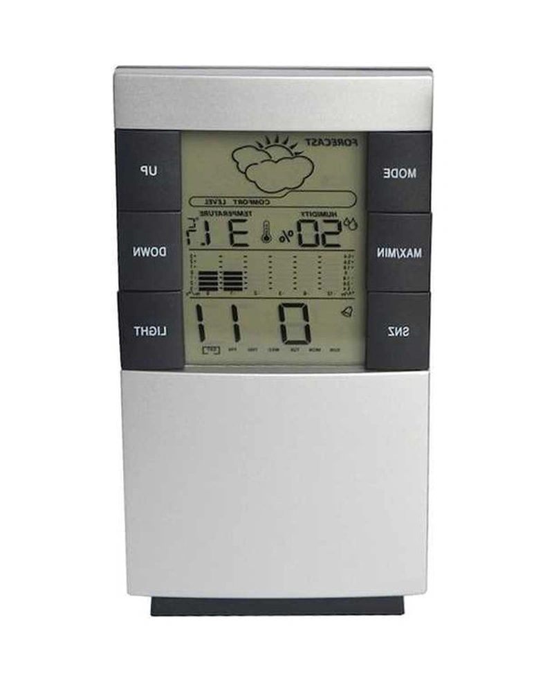 Fortunelane Abs Malzeme Led Hava Durumu Takvimli Saat, 2 Aaa Pil İle Çalışır, Takvimli Özellikli