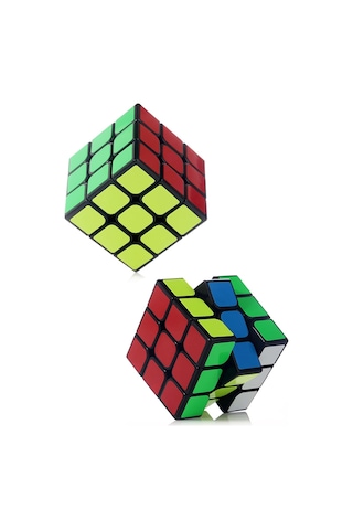 2 Adet Speed Cupe Rubik Küp Zeka Küpü 3x3 Hız Küpü,fidget Oyuncak Seyahat Zeka Oyunu