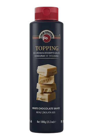 Beyaz Çikolatalı Topping Dondurma Sosu 1 Kg Beyaz Çikolatalı Topping Dondurma Sosu 1 Kg