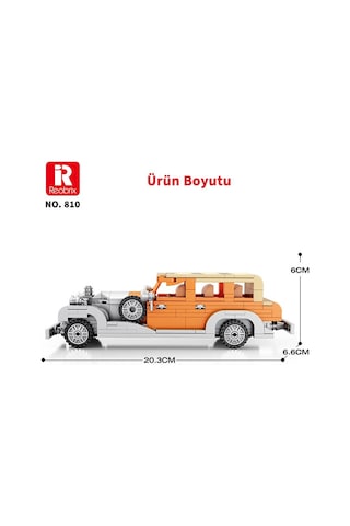 Reobrix Creator 810 Rolls Royce Phantom Iı Saloon Car Spor Araba Yaratıcı Yapı Blok Seti Building Blocks - 304 Parça