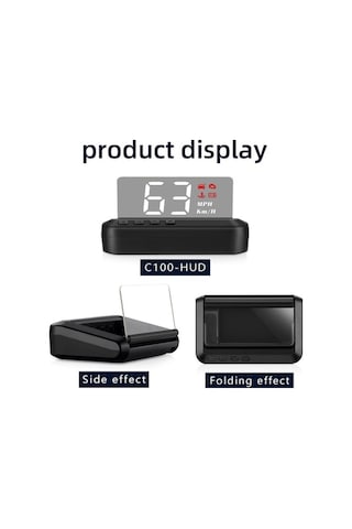 Diğer C100 Araba Hud Obd2 Arıza Kodu Kaldırma, Aşırı Hız / Alarm Özellikli