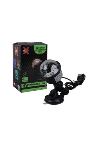 Projeksiyon Atmosferli, Usbli, 4 Watt, Sihirli, Rgb Led, Disko Topu,