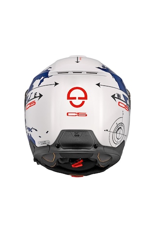 Schuberth C5 Globe Blue Çene Açılır Motosiklet Kaskı Mavi