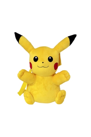 Nessiworld Pokemon Pikachu Peluş Sırt Çantası Sarı