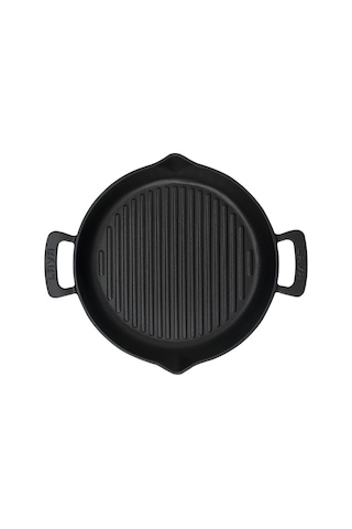 Lava Döküm Izgara Tavası 32 CM Çift Kulplu