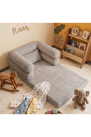 Miniwood Montessori Yatak Oyun Alanlı Bebek Yer Yatağı Sünger Çocuk Karyola 93 x 150 CM