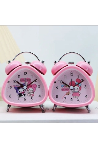 Kuromi Üçgen Masa Saati Pembe