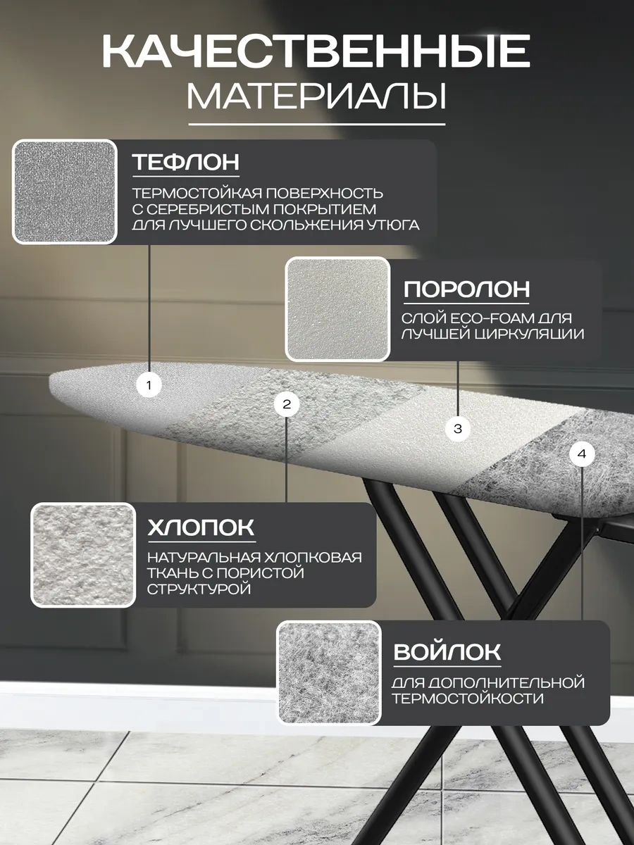 Domıcona Lastikli Isıya Dayanıklı Ütü Masası Kılıfı 398846078 Açık Gri