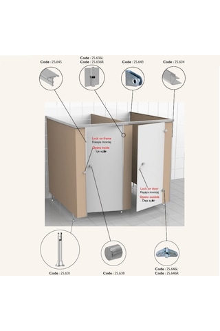 Gürçay Wc Ve Soyunma Kabini Elbise Askısı Paslanmaz 25.642