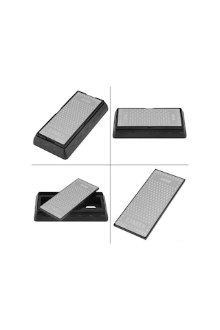 Kosona 400/1000 Zımpara Tuzu İki Yönlü Elmas Taş - Silikon Tabanlı, Kayganlığı Önleyen Bıçak Sıvama Ve Parlatma Aleti