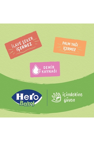 Hero Baby Sütlü 8 Tahıllı Rezeneli 200g X6