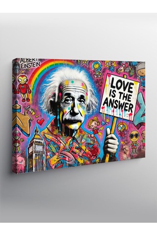 Kanvas Tablo Love İs The Answer Einstein