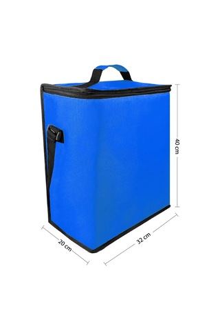 25 Lt. Termos Çanta - Isı Yalıtımlı Yemek Taşıma Çantası Kamp Piknik Plaj Soğuk Tutucu Termal Çanta Mavi