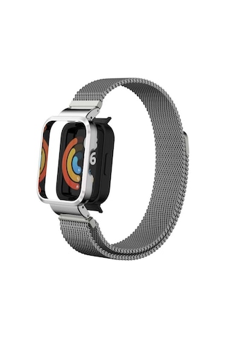 Xiaomi Redmi Watch Mi Watch Lite Kordon Hasır Metal Mıknatıslı Krd-58