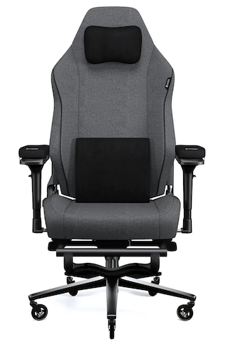 Exvega Pandora Ayak Uzatmalı Masajlı Profesyonel Yönetici Ve Oyuncu Koltuğu Kumaş, Gri Gri