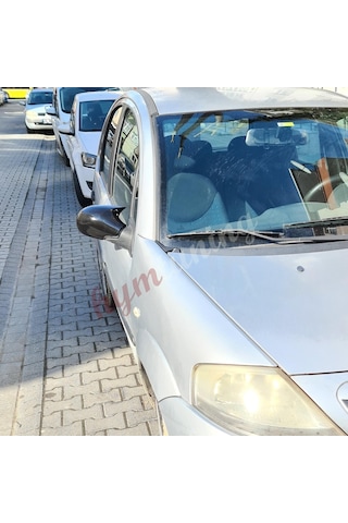 Citroen C3 Mk1 Yarasa Ayna Kapağı Piano Black Faz1 ve Faz2 Uyar