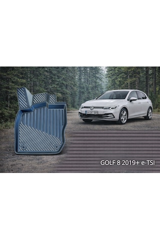 Volkswagen Golf 8 E-tsi 2019+ İle Uyumlu 3d Oto Paspas Premium