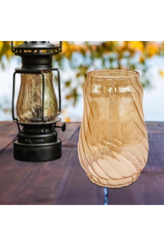 Dolıty Atmosfer Abajur Baca Şapkası Rüzgar Geçirmez Sağlam Kehribar Çok Renkli