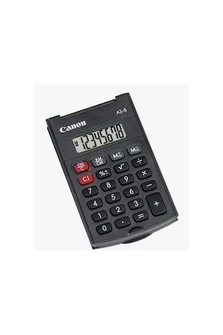 Canon As-8 8 Hane Cep Tipi Kapaklı Hesap Makinesi Kdo Diğer