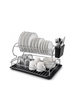 Krt Metal Tabaklık 2 Katlı Krom Bulaşıklık