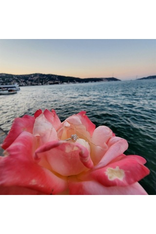 Love Kalp Tektaş Minimal Estetik 14 Ayar Altın Yüzük-Hediye Tekta 552950145