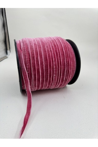 Paşateks- 1 Cm Düz Kadife-5 Metre Karanfil