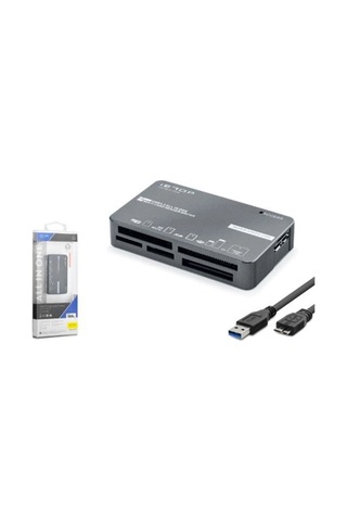 İetop C308 Usb 3.2 Gen1 All İn One Kart Okuyucu Cf Sd Microsd Ms Xd 5 Gbps Siyah Kdo