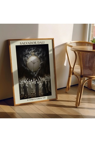 Salvador Dali Zaman Her Şeye Hükmeder, Salvador Dali Saati, Ünlü Sanatçı Baskıları, Gerçeküstü Sanat