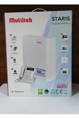 Multitek Star1S 6 Harici 64 Dahili Büyüyebilir Telefon Santral
