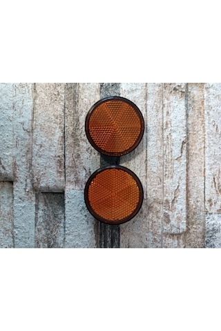 Motosiklet Reflektör Çift Turuncu