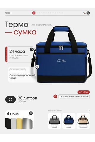 Weyoung 30 Litre Termo Çanta Buzdolabı Çantası 312174109 Mavi