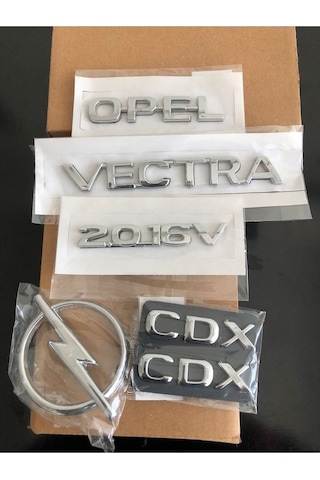 Opel Vectra 2.016 V Yazı Cdx Yazı 2adet Arka Bagaj Arma Takım-vectra B Uyumlu