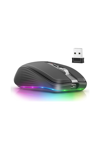 Geeksen 2.4 G Bluetooth 5.1 Çift Modlu Ergonomik Kablosuz Mouse