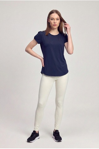 Scorp Bloom Ruched Kadın Spor Tişört Lacivert Standart