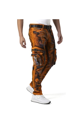Cd902 Erkek Kargo Pantolon Turuncu