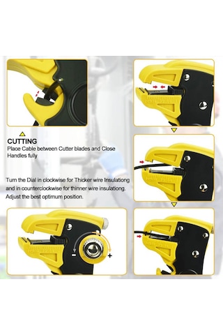 Papağan Pense Kablo Ucu Sıyırıcı Pense Kablo Soyucu Kesici