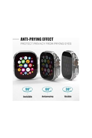 - İle Uyumlu Ultra 1/2/3 49mm Pricvacy Hayalet Ekran Ve Sert Pc Kasa Koruyucu 32