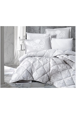 Clasy Ranforce %100 Pamuk Uyku Seti Çift Kişilik Alone v1 Gri
