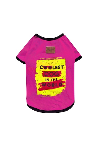 Alphadog Pink Coolest Dog Küçük Irk Köpek T-shirtü