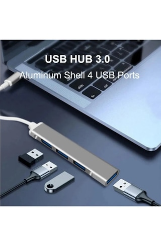 Type-c To Usb Çoğaltıcı Usb Hub - Usb Çoklayıcı Type C To 4 Usb