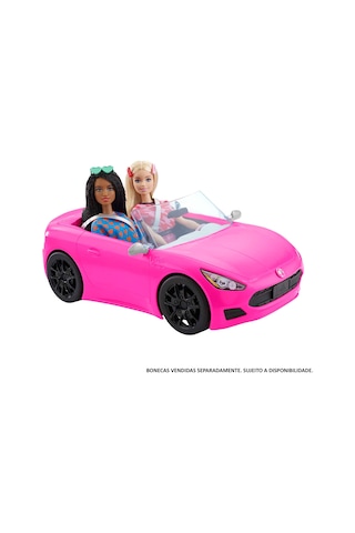 Barbie Araba Dönen Tekerlekleri Olan, 2 Kişilik, Üstü Açık Barbie Araç, 3-7 Yaş Arası Çocuklar İçin Hbt92