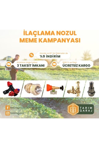 Holder İlaçlama Kanat Ucu-kol Ucu T-jet Meme-5 Metre Atış-2 Adet - Vanasız
