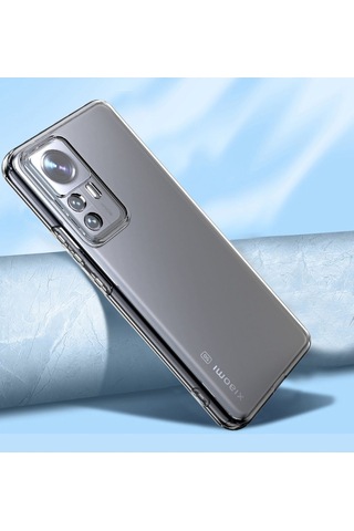 Xiaomi Mi 12t Pro Kılıf Zore Kamera Korumalı Süper Silikon Kapak Renksiz