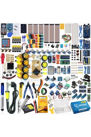 Arduino Mega Premium Pro Plus Sensör Eğitim Seti