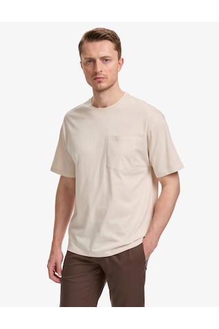Pierre Cardin Erkek Bej Tişört Basic 50325300-vr011