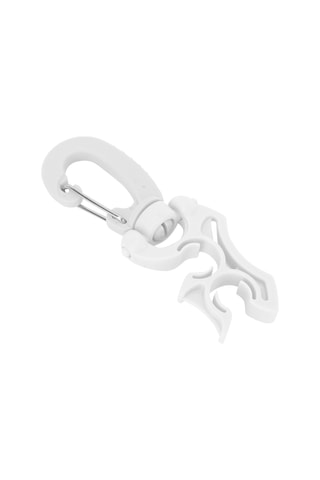 Ximistore9 Su Dalış Regülatör Borusu Tutucu, Bc'ye Hızlı Takılabilir Esnek Plastik Kanca, Alçak Basınç Borularını Sabitler - Beyaz