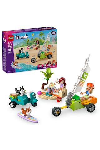 LEGO® Friends Sörfçü Köpekler ve Scooter Macerası 42641 - 6 Yaş ve Üzeri Çocuklar için Mini Bebek İçeren Yaratıcı Oyuncak Yapım Seti(113P)