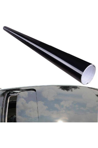 Parlak Siyah Cam Tavan Görünümlü Folyo Kaplama 61 Cm X